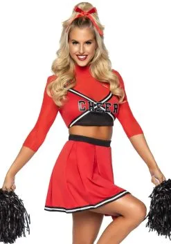 Women's Sexy Varsity Babe Costume -Fun Place Pop Store sexy varsity babe womens costume alt 2