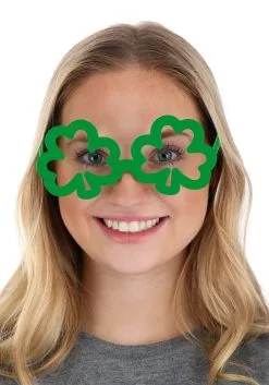 Green Shamrock Glasses