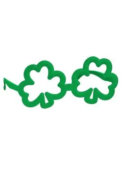 Green Shamrock Glasses -Fun Place Pop Store shamrock green glasses alt 2