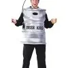 Adult Silver Beer Keg Costume -Fun Place Pop Store silver beer keg costume