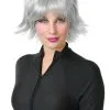 Women's Silver Superhero Wig