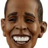 Smiling Deluxe Obama Mask For Adults -Fun Place Pop Store smiling deluxe obama adult mask