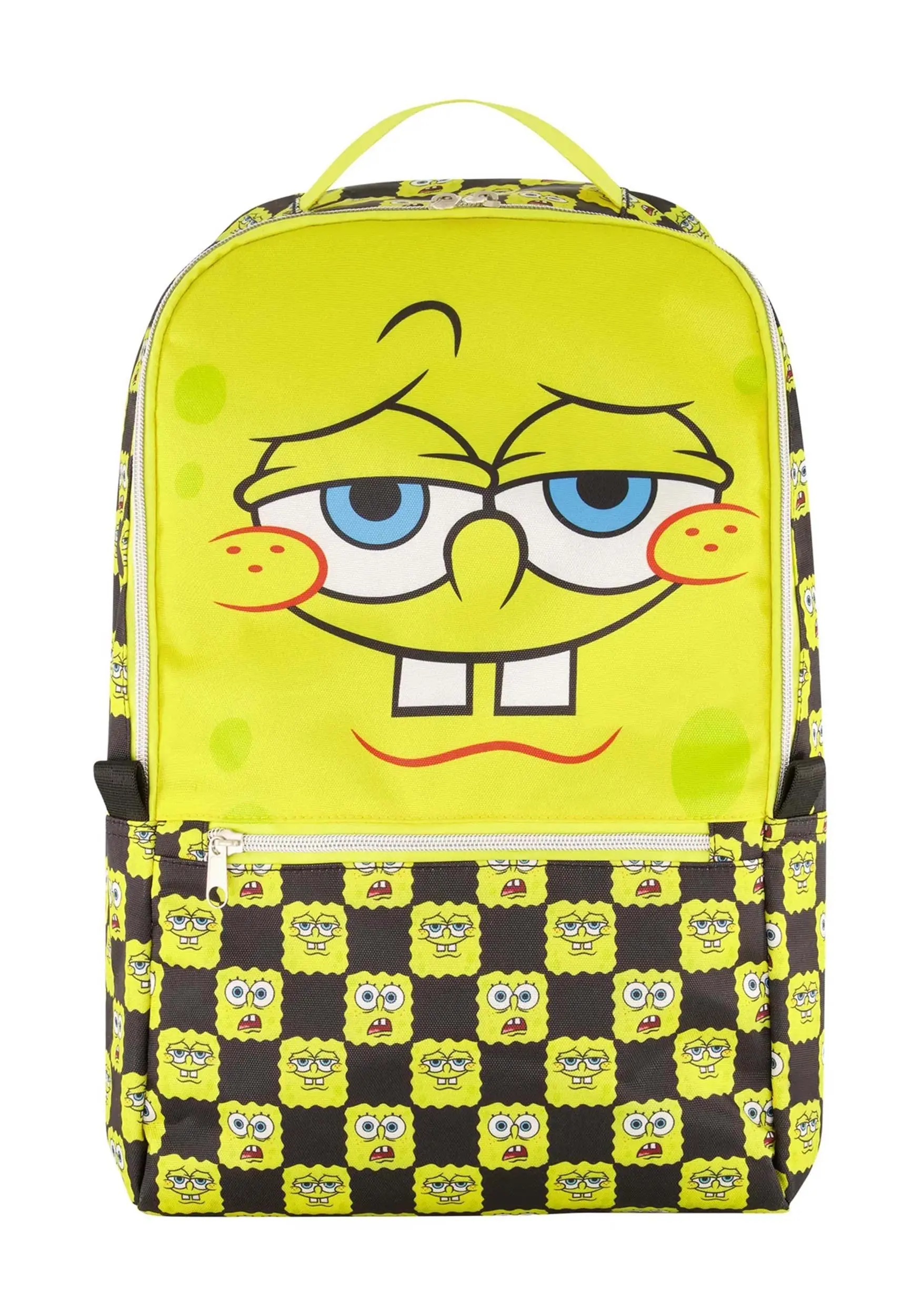 Spongebob Checkered Face Backpack 3 Spongebob Checkered Face Backpack