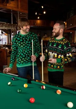 St Patrick's Fair Isle Adult Sweater -Fun Place Pop Store st patricks fair isle sweater alt 1