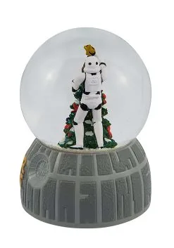 Star Wars Stormtrooper Decorating Christmas Tree Musical Globe -Fun Place Pop Store star wars stormtrooper decorating christmas tree m alt 3