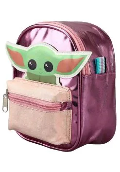 The Mandalorian Star Wars Grogu Kids Mini Backpack -Fun Place Pop Store star wars the mandalorian grogu kids mini backpack alt 1