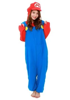 Super Mario Bros Mario Kigurumi Adult Costume -Fun Place Pop Store super mario bros mario adult kigurumi costume 1