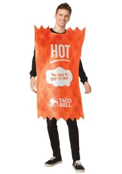 Taco Bell Hot Taco Bell Sauce Packet Costume For Adults