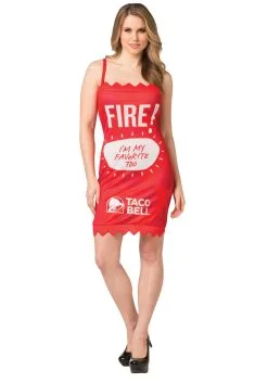 Taco Bell Fire Taco Bell Sauce Packet Costume For Women