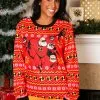 The Incredibles Red Ugly Christmas Sweater For Adults -Fun Place Pop Store the incredibles adult red ugly christmas sweater