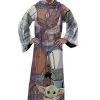 The Mandalorian Comfy Adult Throw Blanket -Fun Place Pop Store the mandalorian adult comfy throw