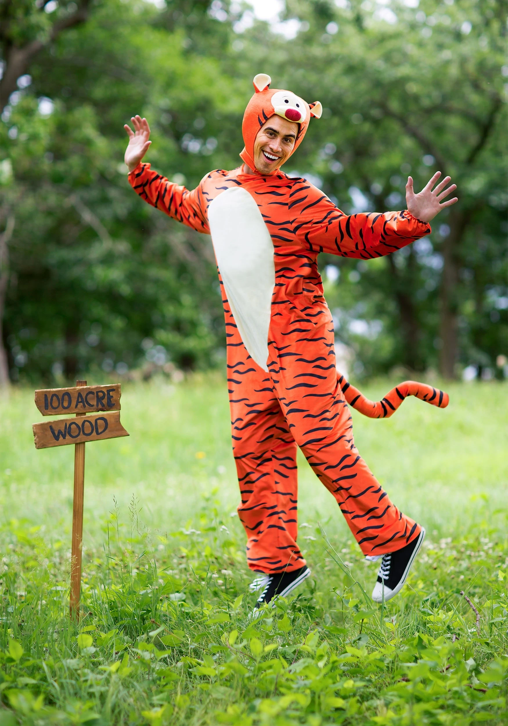 Deluxe Tigger Costume For Adults 3 Deluxe Tigger Costume For Adults