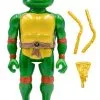 TMNT ReAction Michelangelo Metallic Action Figure With Carry Case -Fun Place Pop Store tmnt reaction michelangelo with carry case