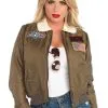 Top Gun Bomber Jacket For Women -Fun Place Pop Store top gun womens bomber jacket