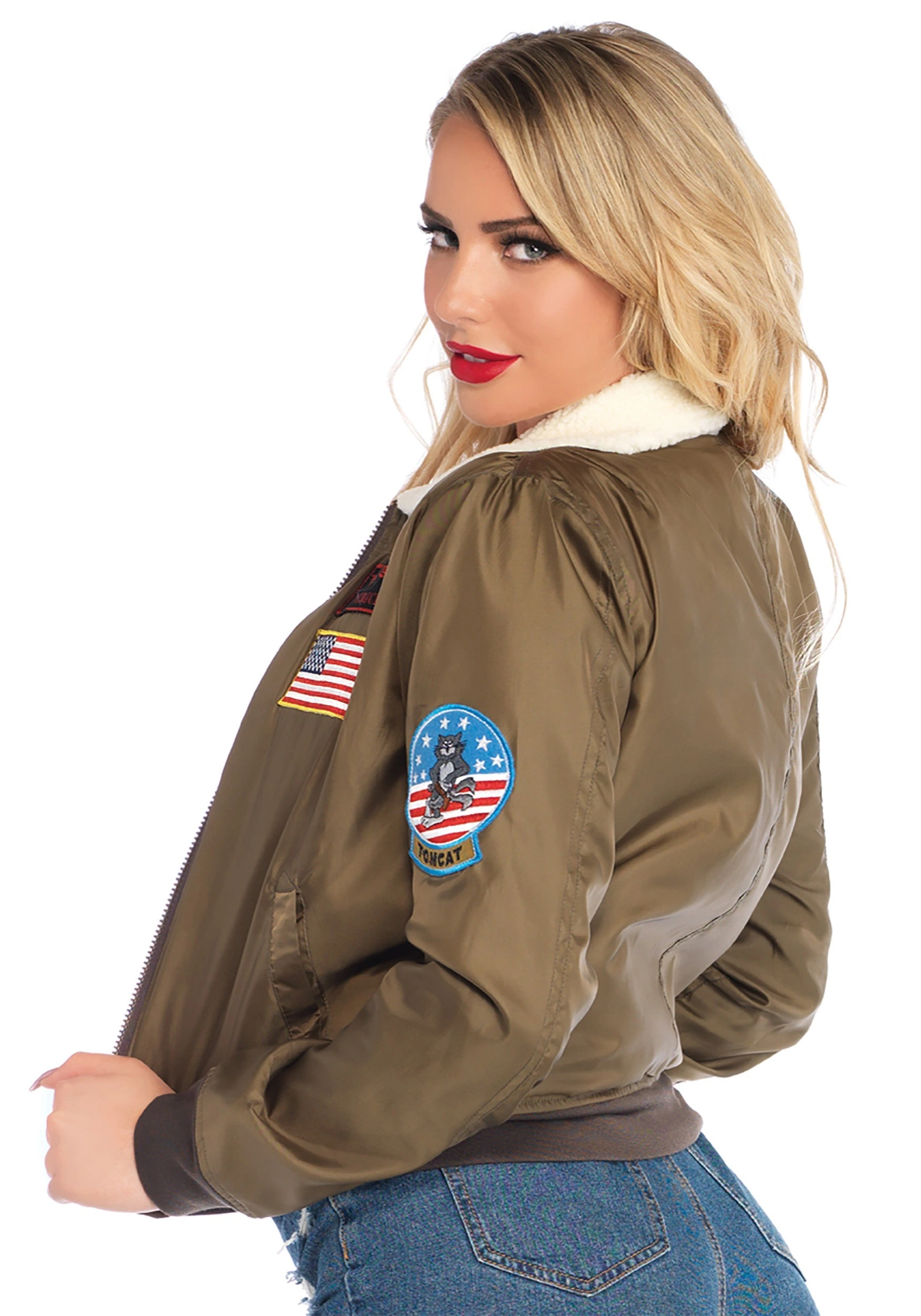 Top Gun Bomber Jacket For Women 4 Top Gun Bomber Jacket For Women - Image 2