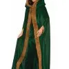 Trimmed Green Faux Fur Cape -Fun Place Pop Store trimmed faux fur green cape