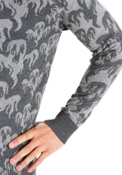 Adult Ghoulish Ghosts Ugly Halloween Sweater | Exclusive -Fun Place Pop Store ugly halloween sweater ghoulish ghosts 1 6