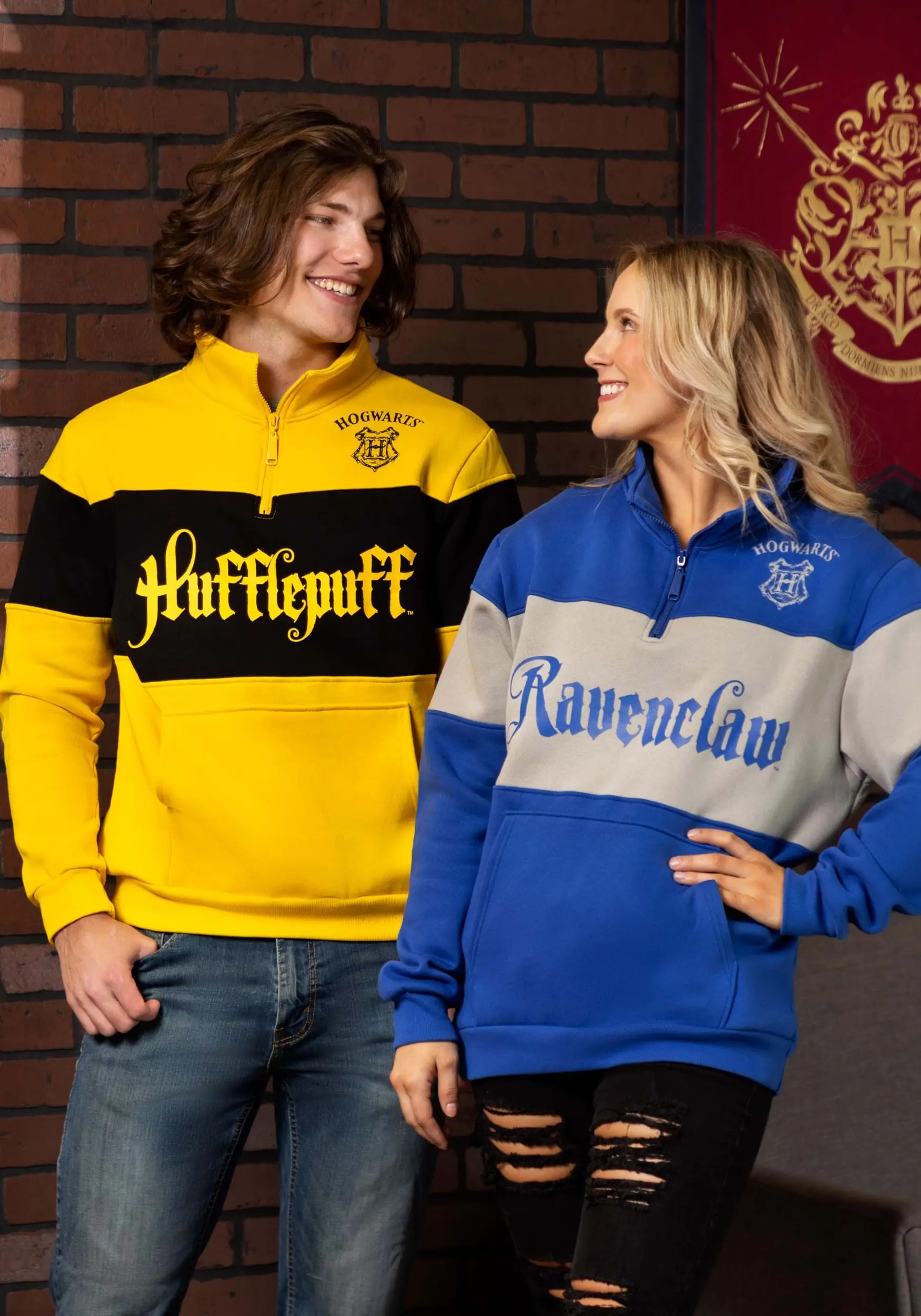 Adult Cakeworthy Unisex Hufflepuff 1/4 Zip Sweater 5 Adult Cakeworthy Unisex Hufflepuff 1/4 Zip Sweater - Image 3