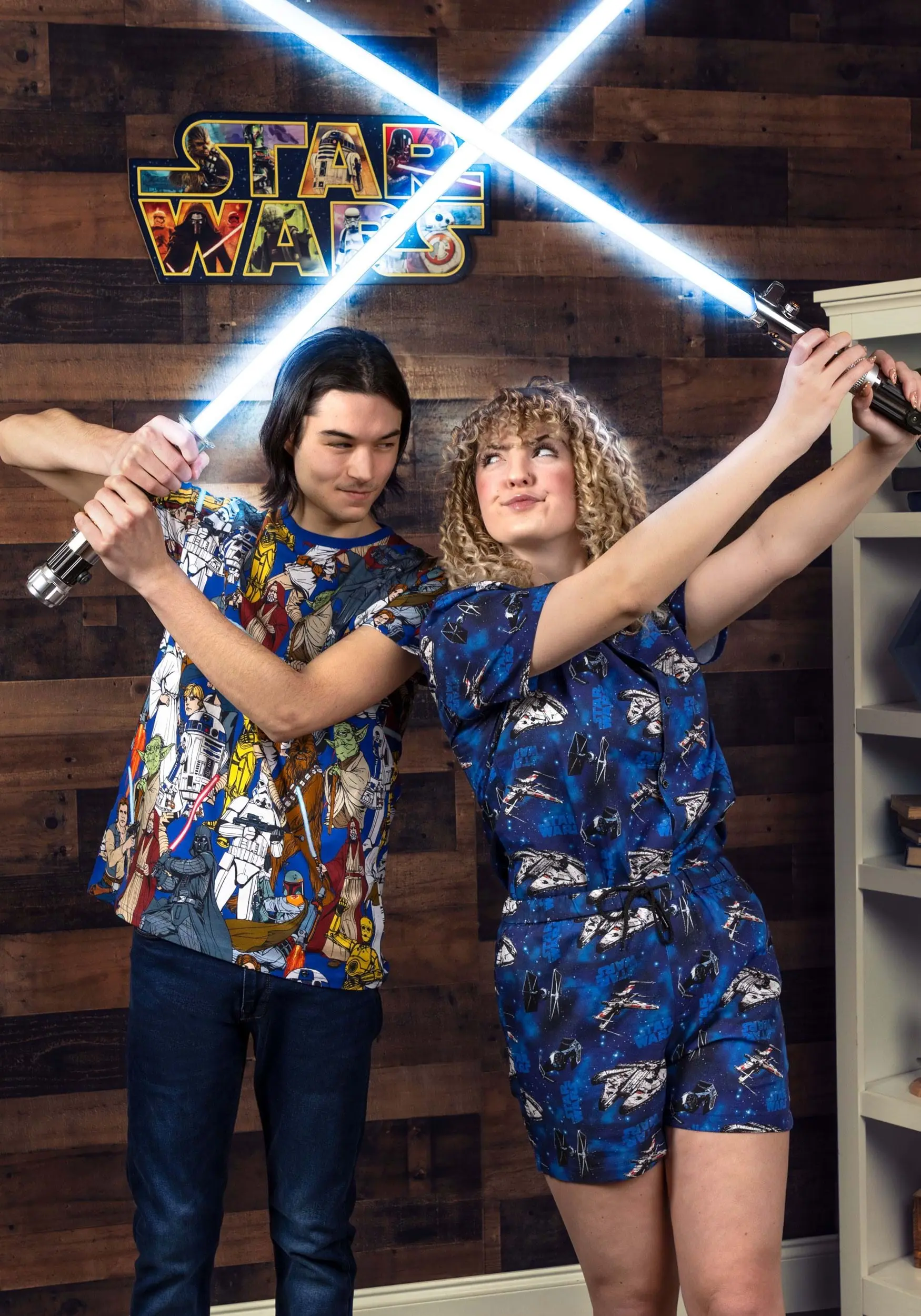 Adult Star Wars Co-ord Cakeworthy Button Up Shirt 4 Adult Star Wars Co-ord Cakeworthy Button Up Shirt - Image 2