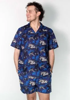 Adult Star Wars Co-ord Cakeworthy Button Up Shirt 11 Adult Star Wars Co-ord Cakeworthy Button Up Shirt -Fun Place Pop Store unisex star wars co ord button up shirt alt 3