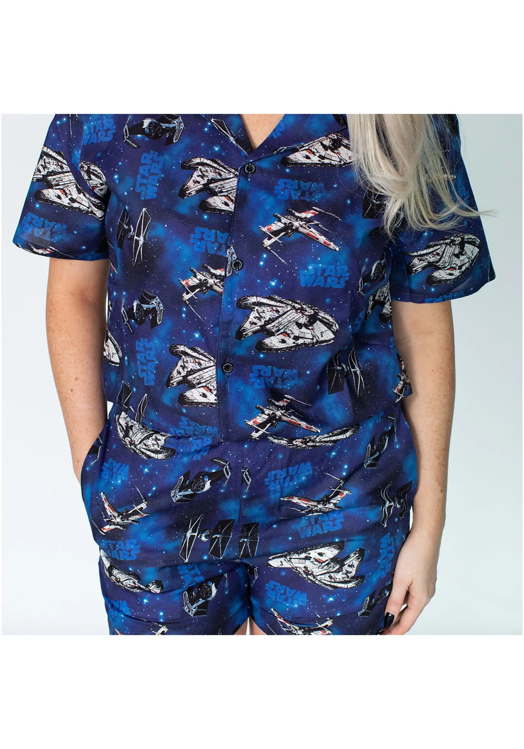 Adult Star Wars Co-ord Cakeworthy Button Up Shirt 8 Adult Star Wars Co-ord Cakeworthy Button Up Shirt - Image 6