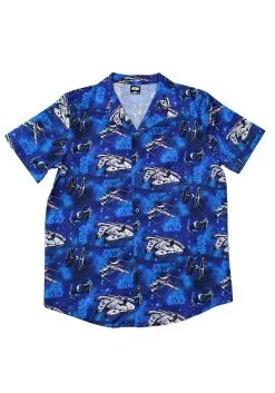 Adult Star Wars Co-ord Cakeworthy Button Up Shirt 10 Adult Star Wars Co-ord Cakeworthy Button Up Shirt -Fun Place Pop Store unisex star wars co ord button up shirt alt 5