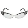 Vintage Cat Eye Black/Clear Glasses -Fun Place Pop Store vintage cat eye glasses