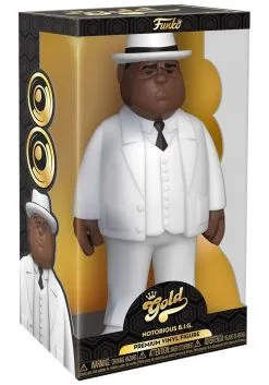 Vinyl Gold 12": Biggie Smalls - White Suit Figure -Fun Place Pop Store vinyl gold 12 biggie smalls white suit alt 2