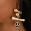 Voodoo Skull & Bones Earrings -Fun Place Pop Store voodoo bone earrings