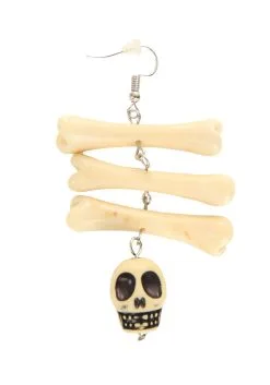 Voodoo Skull & Bones Earrings -Fun Place Pop Store voodoo bone earrings alt 2