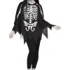 Adult White Bones Poncho 1 Adult White Bones Poncho -Fun Place Pop Store white bones poncho for adults