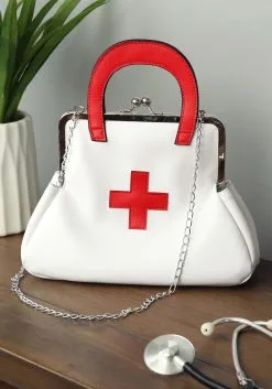 Women's White Nurse Purse