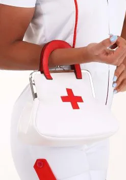 Women's White Nurse Purse -Fun Place Pop Store white nurse purse alt 3