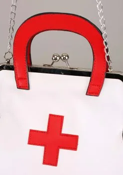 Women's White Nurse Purse -Fun Place Pop Store white nurse purse alt 4