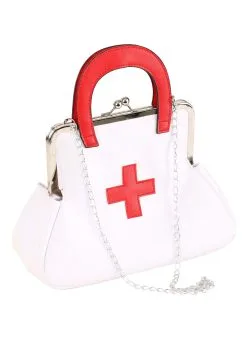 Women's White Nurse Purse -Fun Place Pop Store white nurse purse alt 6