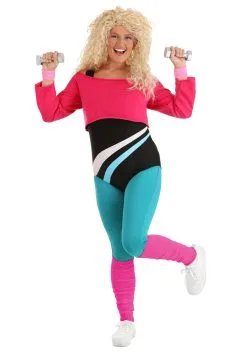 80's Workout Girl Costume For Women -Fun Place Pop Store womens 80s workout girl alt 7