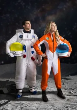 Astronaut Jumpsuit Costume For Women -Fun Place Pop Store womens astronaut jumpsuit costume 1
