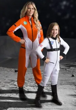 Astronaut Jumpsuit Costume For Women -Fun Place Pop Store womens astronaut jumpsuit costume 2