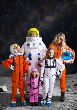 Astronaut Jumpsuit Costume For Women -Fun Place Pop Store womens astronaut jumpsuit costume 3