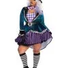 Delightful Mad Hatter Plus Size Costume For Women -Fun Place Pop Store womens delightful mad hatter plus size costume