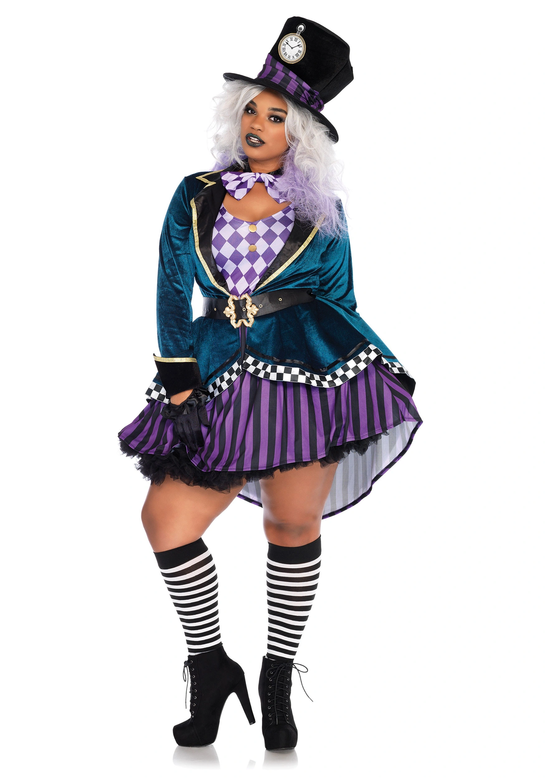 Delightful Mad Hatter Plus Size Costume For Women 3 Delightful Mad Hatter Plus Size Costume For Women
