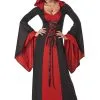 Deluxe Hooded Robe Costume For Women -Fun Place Pop Store womens deluxe hooded vampire robe