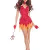 Flaming Diva Costume For Women -Fun Place Pop Store womens flaming diva costume