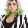 Grey And Green Women's Ombre Wig -Fun Place Pop Store womens grey and green ombre wig