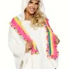 Llama Poncho Women's -Fun Place Pop Store womens llama poncho