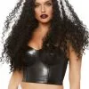 Long Curly Black And White Women's Wig -Fun Place Pop Store womens long curly black and white wig
