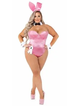 Fun Place Pop Store 5 Plus Pink Playboy Bunny Women's Costume
