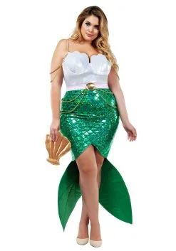 Plus Size Alluring Sea Siren Women's Costume