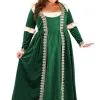 Plus Size Emerald Maiden Women's Costume -Fun Place Pop Store womens plus size emerald maiden costume