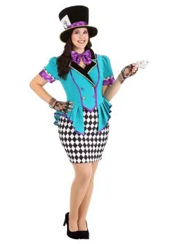 Plus Size Women's Marvelously Mad Hatter Costume